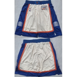 Men New Yok Knicks White 2026 Shorts  Run Small 