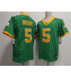Men Oregon Ducks 5 Dakorien Moore Green 2024 F U S E  Stitched Jersey