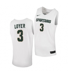 Michigan State Spartans Foster Loyer White Replica Men Jersey