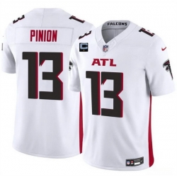 Men Atlanta Falcons 13 Bradley Pinion White 2025 F U S E With 1 Star C Patch Vapor Untouchable Limited Stitched Football Jersey