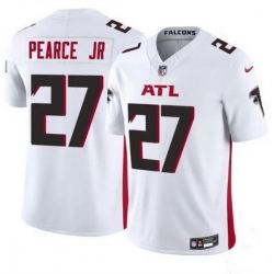 Men Atlanta Falcons 27 James Pearce Jr White 2025 Draft F U S E  Vapor Untouchable Limited Stitched Football Jersey