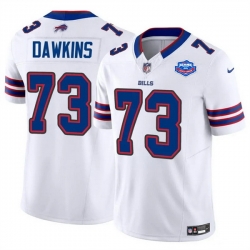 Men Buffalo Bills 73 Dion Dawkins White 2025 F U S E  With Farewell Patch Vapor Untouchable Limited Stitched Football Jersey