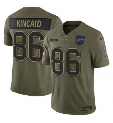 Men Buffalo Bills 86 Dalton Kincaid Olive 2025 F U S E  Salute to Service Limited Stitched Football Jersey