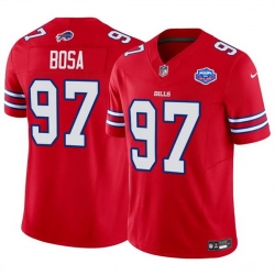 Men Buffalo Bills 97 Joey Bosa Red 2025 F U S E  With Farewell Patch Vapor Untouchable Limited Stitched Football Jersey