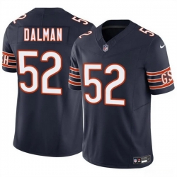 Men Chicago Bears 52 Drew Dalman Navy 2025 F U S E  Vapor Stitched Football Jersey