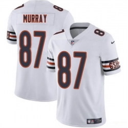 Men Chicago Bears 87 Jordan Murray White 2025 Vapor Stitched Football Jersey