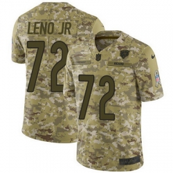 Bears 72 Charles Leno Jr Camo Youth Stitched Football Limited 2018 Salute to Service Jersey
