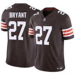 Men Cleveland Browns  27 Myles Bryant Brown 2026 F U S E  Vapor Limited Stitched Football Jersey