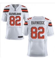 Nike Cleveland Browns #82 Gary Barnidge White Mens Stitched NFL New Elite Jersey