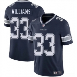 Men Dallas Cowboys 33 Javonte Williams Navy Blue 2025 Vapor Untouchable Limited Stitched Football Jersey