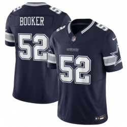 Men Dallas Cowboys 52 Tyler Booker Navy 2025 F U S E Draft Vapor Untouchable Limited Stitched Football Jersey