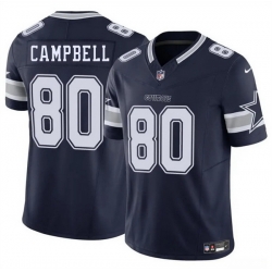 Men Dallas Cowboys 80 Parris Campbell Navy 2025 F U S E Vapor Untouchable Limited Stitched Football Jersey