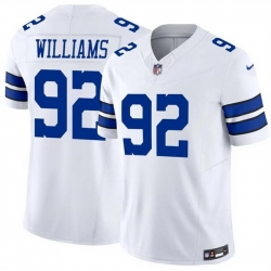 Men Dallas Cowboys 92 Quinnen Williams White 2025 F U S E Vapor Untouchable Limited Stitched Football Jersey