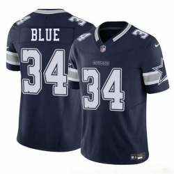 Youth Dallas Cowboys 34 Jaydon Blue Navy 2025 F U S E Draft Vapor Untouchable Limited Stitched Football Jersey