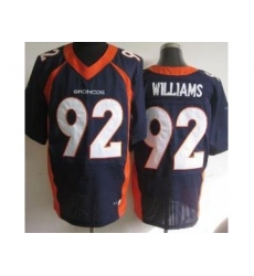 Nike Denver Broncos 92 Sylvester Williams Blue Elite NFL Jersey