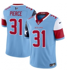 Men Houston Texans 31 Dameon Pierce Blue 2024 F U S E  V5 Limited Stitched Football Jersey