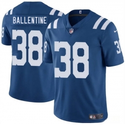 Men Indianapolis Colts 38 Corey Ballentine Blue 2025 Vapor Limited Stitched Football Jersey