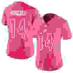 Women Zach Pascal Limited Jersey 14 Football Indianapolis Colts Pink Rush Fashi