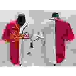 Men Kansas City Chiefs Blank Red White Split With Patch Cool Base Stitched Baseball Jersey