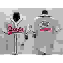 Men Kansas City Chiefs White Team Big Logo With Patch Cool Base Stitched Baseball Jersey