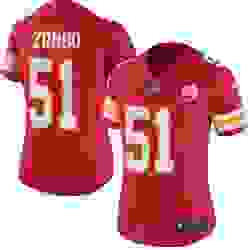 Women Nike Kansas City Chiefs #51 Frank Zombo Red Vapor Untouchable Limited Player NFL Jersey