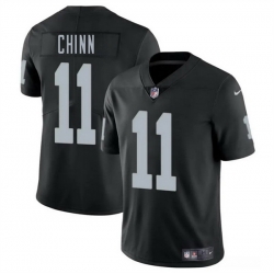 Men Las Vegas Raiders 11 Jeremy Chinn Black 2025 Vapor Stitched Football Jersey