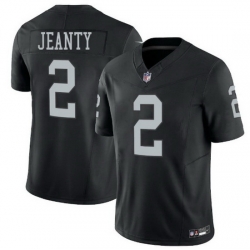 Men Las Vegas Raiders 2 Ashton Jeanty  Black 2025 F U S E  Vapor Stitched Football Jerseys