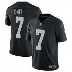 Men Las Vegas Raiders 7 Geno Smith Black 2025 Vapor Stitched Football Jersey