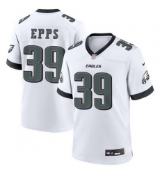 Men Philadelphia Eagles 39 Marcus Epps White 2025 Vapor Untouchable Limited Stitched Football Jersey