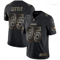 49ers 85 George Kittle Black Gold Vapor Untouchable Limited Jersey