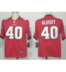 Nike Tampa Bay Buccaneers 40 Mike Alstott Red Game NFL Jersey