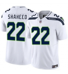Men Seattle Seahawks 22 Rashid Shaheed White 2025 F U S E  Vapor Untouchable Limited Stitched Football Jersey