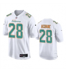 Men Miami Dolphins 28 De 27Von Achane White Fashion Vapor Untouchable Stitched Football Jersey