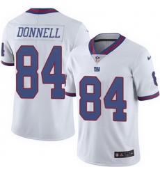 Nike Giants #84 Larry Donnell White Mens Stitched NFL Limited Rush Jersey