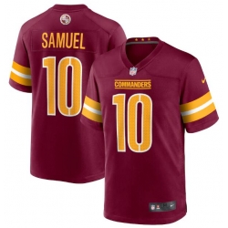 Men Washington Commanders 10 Curtis Samuel 2022 Burgundy Game Stitched Jersey