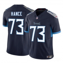 Men Tennessee Titans 73 Blake Hance Navy 2025 F U S E  Vapor Limited Stitched Football Jersey