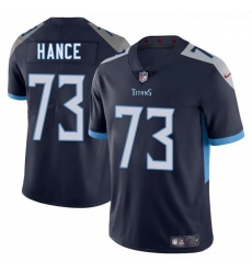 Men Tennessee Titans 73 Blake Hance Navy 2025 Vapor Limited Stitched Football Jersey