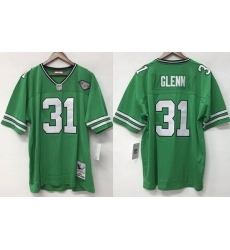 Men New York Jets 31 Aaron Glenn Green 1994 Throwback Stitched Jersey