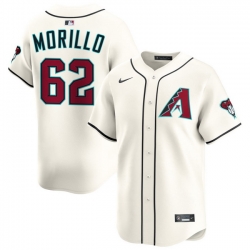 Men Arizona Diamondbacks Nike Home Limited Jersey Cream Morillo Juan 62
