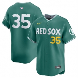 Men Boston Red Sox 35 Garrett Crochet Green 2025 City Connect Limited Stitched Baseball Jersey