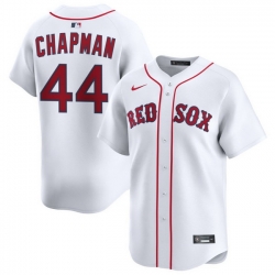 Men Boston Red Sox Nike Home Limited Jersey White Chapman Aroldis 44