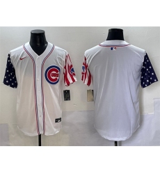 Men Chicago Cubs 30 Kyle Tucker White 2025 Independence Day Vapor Premier Limited Stitched Baseball Jersey