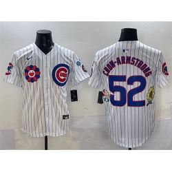Men Chicago Cubs 7 Dansby Swanson White 2025 Tokyo Series Limited Stitched Baseball Jersey