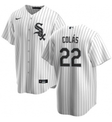 Men Chicago White Sox 22 Oscar Col E1s White Cool Base Stitched Jersey