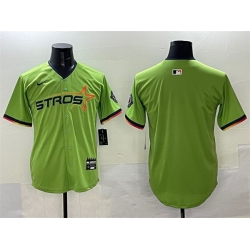 Men Houston Astros Blank Green 2025 City Connect Limited Stitched Baseball Jersey
