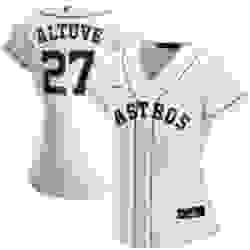Houston Astros 27 Jose Altuve Nike Women Home 2020 MLB Player Jersey White