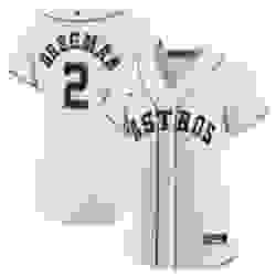 Women Houston Astros 2 Alex Bregman White 2022 World Series Cool Base Stitched Baseball Jersey
