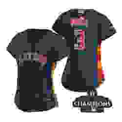 Women Houston Astros 3 Jeremy Pena Navy 2022 World Series Champions Stitched Baseball Jersey