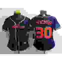 Women Houston Astros 30 Kyle Tucker 2022 Navy City Connect Stitched Jersey