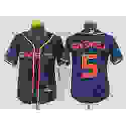 Women Houston Astros 5 Jeff Bagwell 2022 Navy City Connect Stitched Jersey